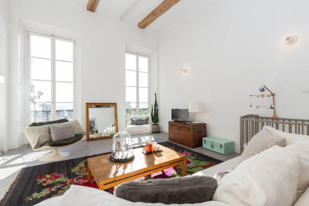 06J - Superb Duplex Loft With Ac - Sea View Appartement Nice Buitenkant foto